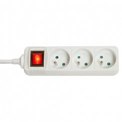 Lindy 73124 power extension 3 AC outlet(s) Indoor White