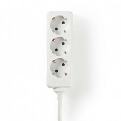 Nedis EXSO330F1WT power extension 3 m 3 AC outlet(s) Indoor White