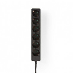 Nedis EXSO630F1BK power extension 3 m 6 AC outlet(s) Indoor Black