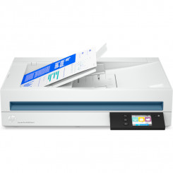 Сканер HP ScanJet Pro N4600 fnw1 — цвет A4, 600 точек на дюйм, планшетное сканирование, устройство автоматической подачи документов, автоматическая двусторонняя печать, оптическое распознавание текста / сканирование в текст, 40 страниц в минуту, 10 000 ст