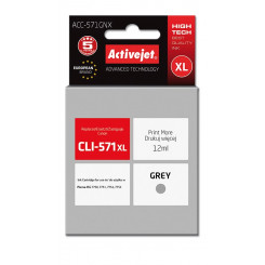 Activejet ACC-571GNX Ink cartridge (replacement for Canon CLI-571XLG; Supreme; 12 ml; grey)