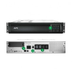 ИБП APC Smart-UPS 1000 ВА с ЖК-дисплеем, RM, 2U, 230 В, с SmartConnect