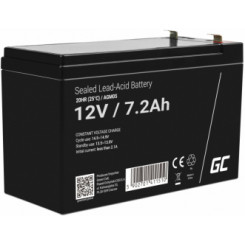Akumulators Green Cell AGM VRLA 12V 7.2Ah