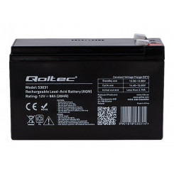 QOLTEC 53031 Qoltec Gel battery 12V   9A