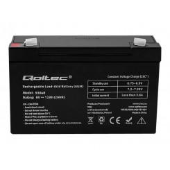Аккумулятор QOLTEC AGM 6В 12Ач