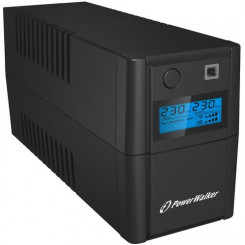 PowerWalker VI 850SE LCD / IEC katkematu toiteallikas (UPS) Line-Interactive 0,85 kVA 480 W 4 vahelduvvoolu pistikupesa