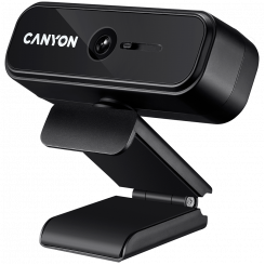 CANYON C2, 720P HD 1,0-мегапиксельная веб-камера с фиксированным фокусом и USB2.0. разъем, поворотный обзор на 360°, 1,0 Мегапикселя, встроенный микрофон, разрешение 1280*720 (1920*1080 по интерполяции), угол обзора 46°, длина кабеля 1,5 м, 90*60*55 мм, 0