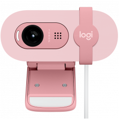 Веб-камера LOGITECH Brio 100 Full HD — РОЗОВАЯ — USB-C