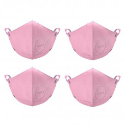 AirPop Kids NV suduvastane mask, 4 tk, roosa