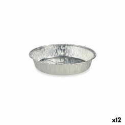 Набор кухонной посуды одноразовой круглой формы алюминий 21,5 х 5,5 х 21,5 см (12 шт.)