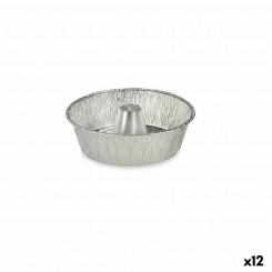 Set of Kitchen Dishes Disposable Crème Caramel Aluminium 25 x 7,7 x 25 cm (12 Units)