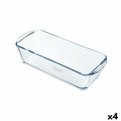 Форма для духовки Pyrex Classic Vidrio, прямоугольная, прозрачное стекло, 28 x 11 x 8 см (4 шт.)