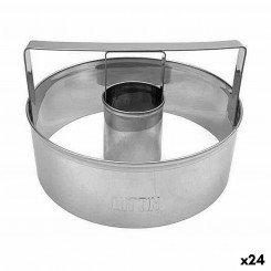 Форма для запекания Quttin Donuts Steel Silver Ø 10 см 10 x 3,5 см (24 шт.)
