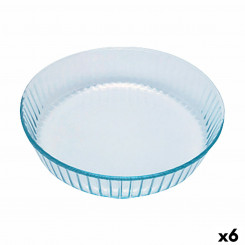 Baking dish Pyrex Classic Round Transparent 27 x 27 x 6 cm (6 Units)