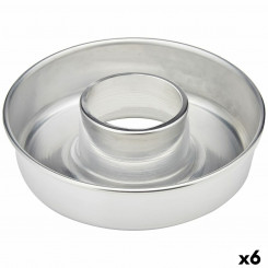 Baking form VR Aluminum Silver Ø 22 cm (6 Units)