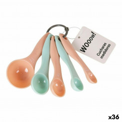 Measuring Spoons Set Wooow 5 Pieces Plastic (36 Units)