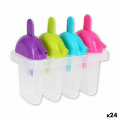 Ice cream mold Privilege 4 compartments Multicolor (24 Units)