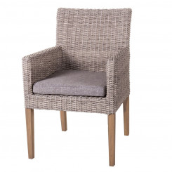 Garden chair Patsy Grey Wood Rattan 58 x 63 x 86 cm