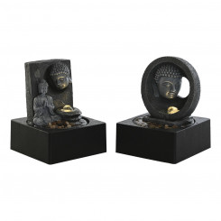Aia purskkaev DKD Home Decor Buddha vaik 18 x 18 x 24 cm idamaine (2 ühikut)