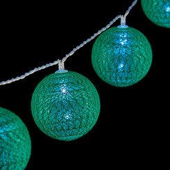 Wreath of LED Balls Ø 5 cm Green (2 m)