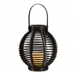 Lantern LED Candle Plastic Dark brown (21 x 25 x 21 cm)