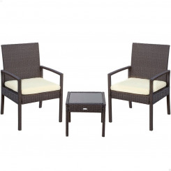 Table Set with 2 Armchairs Aktive