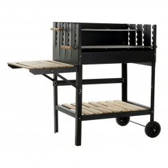 Coal Barbecue with Wheels DKD Home Decor Wood Steel (113 x 51 x 97 cm)