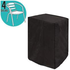 Защитный чехол для стульев Черный ПВХ 66 x 66 x 109 см