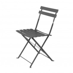 Garden chair Sira Graphite Steel 41 x 46 x 80 cm (2 Units)