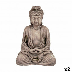 Декоративная садовая фигурка Будды из полирезина 22,5 x 40,5 x 27 см (2 шт.)