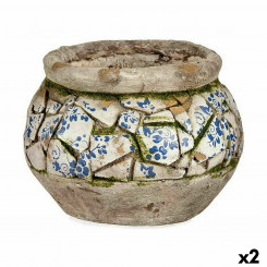 Decorative Garden Figure Vase Polyresin 28 x 19,5 x 28 cm (2 Units)