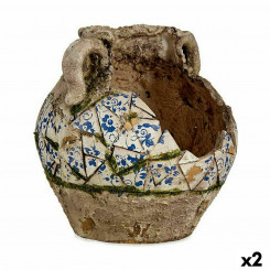 Декоративная садовая фигурка-ваза из полирезины 28,5 x 28 x 28,5 см (2 шт.)