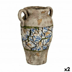 Decorative Garden Figure Vase Polyresin 21 x 34,5 x 28 cm (2 Units)
