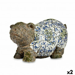 Decorative Garden Figure Pig Polyresin 20,5 x 26 x 47 cm (2 Units)