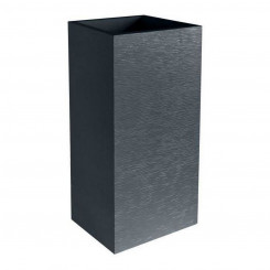 Taimepott EDA Graphit Grey Tumehall plastikust ruuduga 39,5 x 39,5 x 80 cm