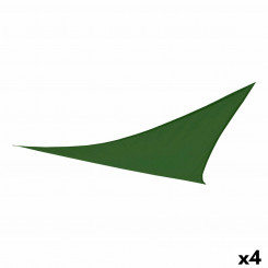 Awning Aktive Triangular 500 x 0,5 x 500 cm Polyester Green (4 Units)