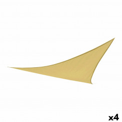 Тент Aktive Triangular 360 x 0,5 x 360 см Полиэстер Кремовый (4 шт.)