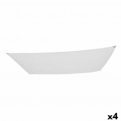 Awning Aktive Triangular 300 x 400 cm Polyester White (4 Units)