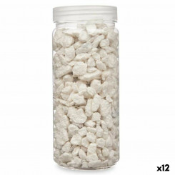 Decorative Stones White 10 - 20 mm 700 g (12 Units)