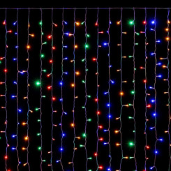 Венок из светодиодных фонарей Разноцветный 12 Вт Рождественский