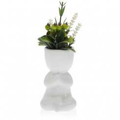 Plant pot Versa White Ceramic (6 x 12 x 8 cm)