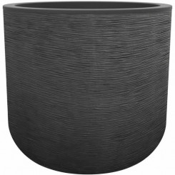 Plant pot EDA Grey Dark grey Plastic Circular Modern Ø 50 cm
