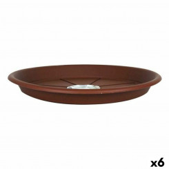 Flower Pot Dish Green Time 55623 Brown (6 Units) (Ø 32 cm)