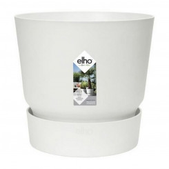 Горшок для растений с блюдцем Elho Greenville Ø 39 x 36,8 см Круглый Белый Пластик