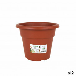 Plant pot Dem Greentime Circular Brown ø 18 x 14,6 cm (12 Units)