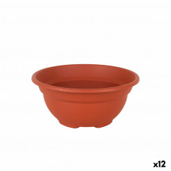 Plant pot Dem Greentime Circular Bowl Brown ø 20 x 9 cm (12 Units)