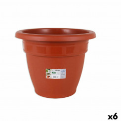 Plant pot Dem Squares Circular Brown 41,5 x 33 cm (6 Units)