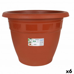 Plant pot Dem Squares Circular Brown 47,5 x 3,67 cm (6 Units)