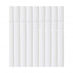 Woven fence Nortene Plasticane Oval 1 x 3 m White PVC
