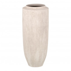 Flowerpot Cream Ceramic Sand 26 x 26 x 60 cm